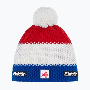 Wintermütze Eisbar Star Pompon SA lapis blue/white/ketchup