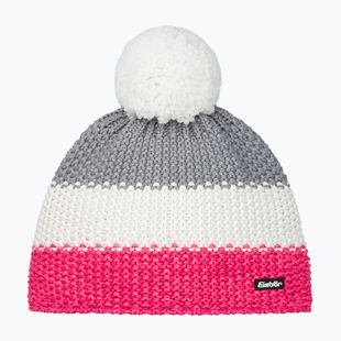 Kinder-Wintermütze Eisbar Star Pompon pink