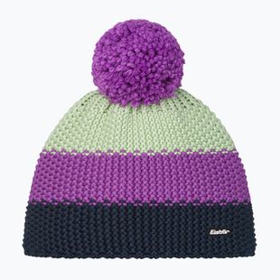 Kinder-Wintermütze Eisbar Star Pompon purple