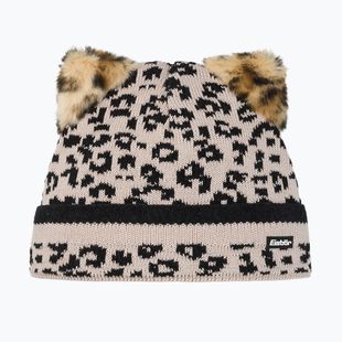 Kinder-Wintermütze Eisbar Stephie beige/leopard print