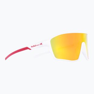 Red Bull SPECT Daft weiß/braun mit orangefarbener Spiegel-Sonnenbrille