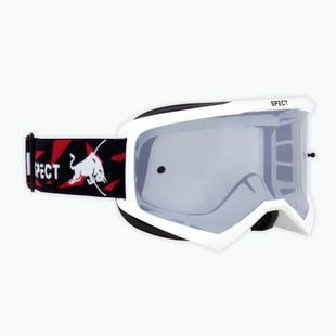 Fahrradbrille Red Bull SPECT Evan shiny white/smoke silver mirror