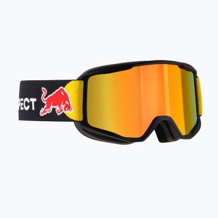 Skibrille Red Bull SPECT Neon black/orange with red mirror