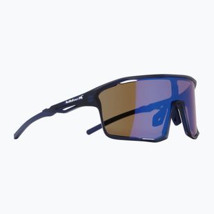 Red Bull SPECT Rumble dunkelblau/braun mit blauem Spiegel Sonnenbrille