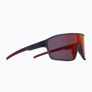 Sonnenbrille Red Bull SPECT Daft grey midnight/smoke with red-purple mirror