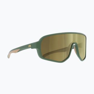 Sonnenbrille Red Bull SPECT Froth matt olive/ smoke with gold mirror