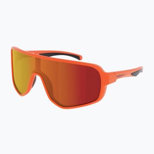 Sonnenbrille Red Bull SPECT Froth matt neon orange/ brown with red mirror