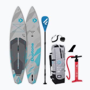 Aufblasbares Set SUP-Board DUOTONE iSUP Raven Air SLS 12'6 2026 light grey