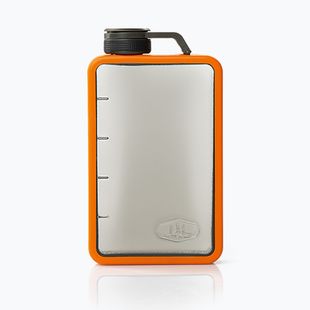 GSI Outdoors Boulder Flask Silber und Orange 79347 Touring Spirituosenflasche