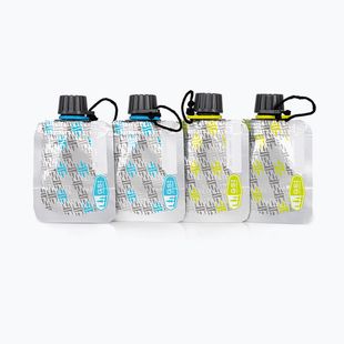 Wanderausrüstung Gsi Outdoors Soft Sided Condiment Bottle Set 2 Fl. Oz. 4 pcs silver/black/yellow/blue