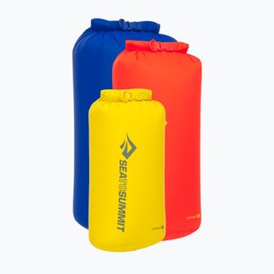 Set wasserdichter Beutel Sea to Summit Lightweight Dry Bag 3 pcs. 8, 13, 20 l surf the web/sulphur/spicy orange