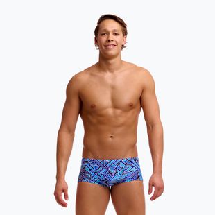 Herren-Schwimm-Boxershorts Funky Trunks Classic Trunks blue bits
