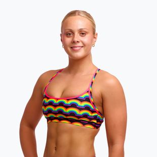 Bikinioberteil Funkita Sports Top rainbowie