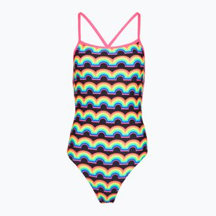 Damen Badeanzug Funkita Strapped In One piece rainbowie