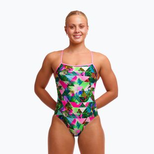 Damen Badeanzug  Funkita Single Strap One piece sub lime