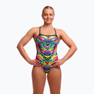 Damen-Einteiler Badeanzug Funkita Single Strap One pieces happy hide