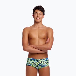 Kinder-Schwimmboxer Funky Trunks Sidewinder Trunks scaled black