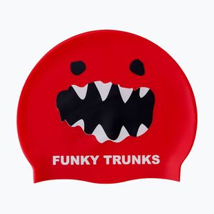 Schwimmkappe Funky Trunks Silicone red monster