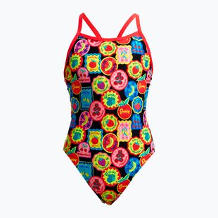 Kinder Badeanzug Funkita Single Strap One Piece berry good