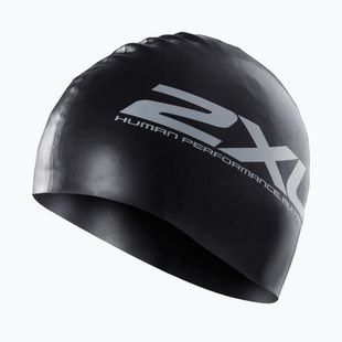 Schwimmkappe 2XU Silicone black/black