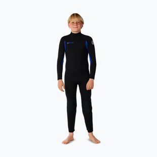 Kinder Schwimm-Neoprenanzug Rip Curl Trad 4/3 mm Back Zip black/blue