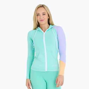 Damen Jetpilot Pacer Sweatshirt mit Kapuze Rashie teal