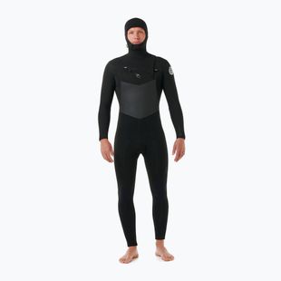 Schaumstoff zum Schwimmen Herren Rip Curl Dawn Patrol Hooded 6/4 mm Chest Zip black