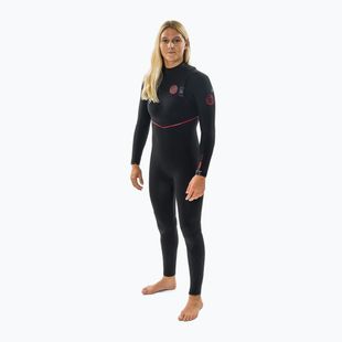 Damen-Neoprenanzug Rip Curl Flashbomb Fusion 5/3mm Zip Free black