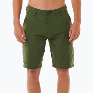Herren Rip Curl Boardwalk Classic Surf Cargo Shorts dunkel oliv