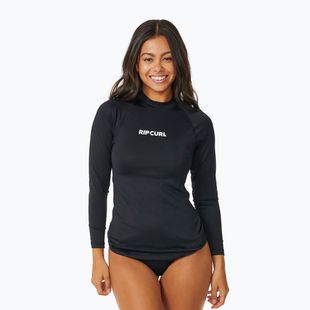 Women's Rip Curl Classic Surf UPF Schwimmen Langarm Rashguard schwarz