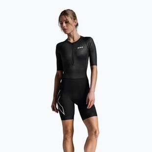 Triathlon-Anzug Damen 2XU Core Sleeved black/white