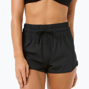 Damen Rip Curl High Waist Retro Volley 3" Schwimmen Shorts schwarz