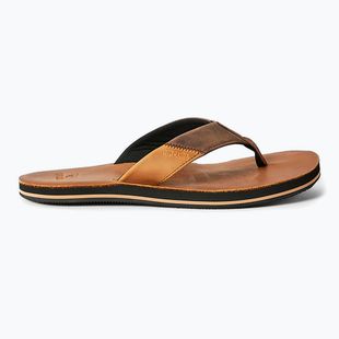 Herren Rip Curl Oxford Leder hellbraun Flip Flops