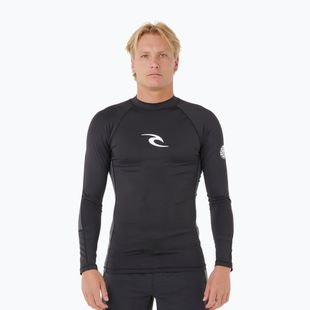 Herren-Bade-Longsleeve Rip Curl Waves Upf Perf black