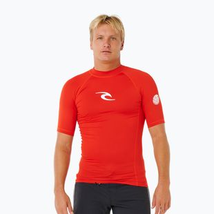 Herren-Schwimmshirt Rip Curl Waves Upf Perf lava red