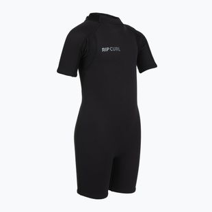 Kinder Schwimm-Neoprenanzug Rip Curl Groms Trad 2/2 mm Back Zip Springsuit black