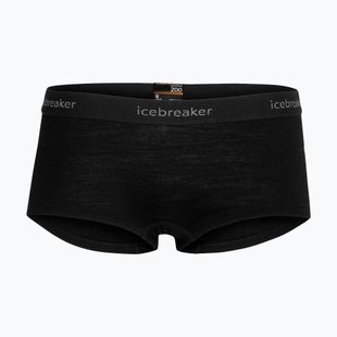 Damen Thermo-Boxershorts Icebreaker Merino 200 Oasis Boy Shorts black