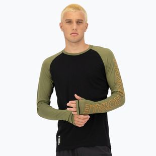 Herren Thermoaktivshirt Mons Royale Temple Merino fern/black