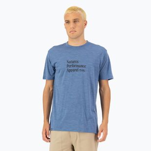 Herren Thermohemd Mons Royale Zephyr Tencel stahlblau