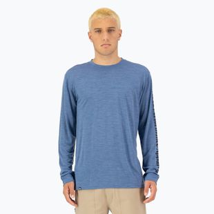 Herren Thermo Aktiv Longsleeve Mons Royale Zephyr Tencel stahlblau