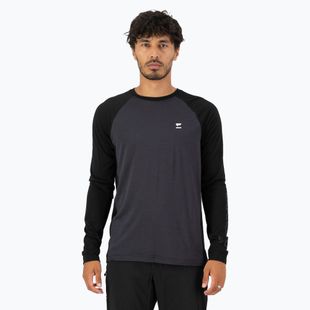 Mons Royale Tarn Merino 9 Eisen/schwarz Thermo-Longsleeve für Herren