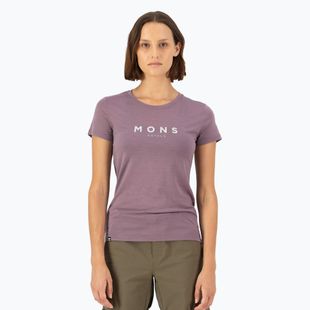Damen-Thermo-T-Shirt Mons Royale Icon Classic mauve