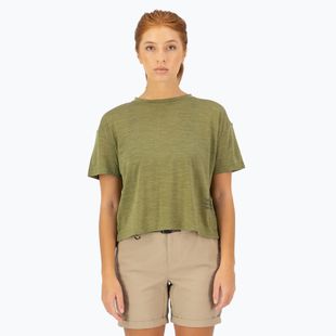 Damen Thermo-T-Shirt Mons Royale Zephyr Tencel Boxy fern