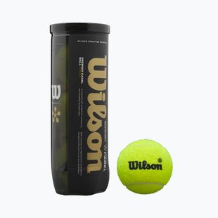 Padelbälle Wilson Premier Padel Speed 3B 3 Stück yellow