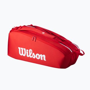 Tennistasche Wilson Super Tour Red 6PK red