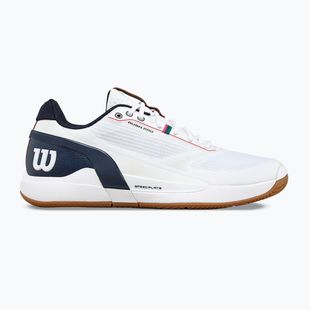 Herren-Tennisschuhe Wilson Rush Pro 5 white/navy blazer/gum