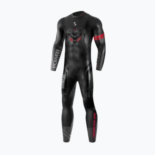 Triathlon-Neoprenanzug für Herren Synergy Adrenaline Full Sleeve 5 mm black/red