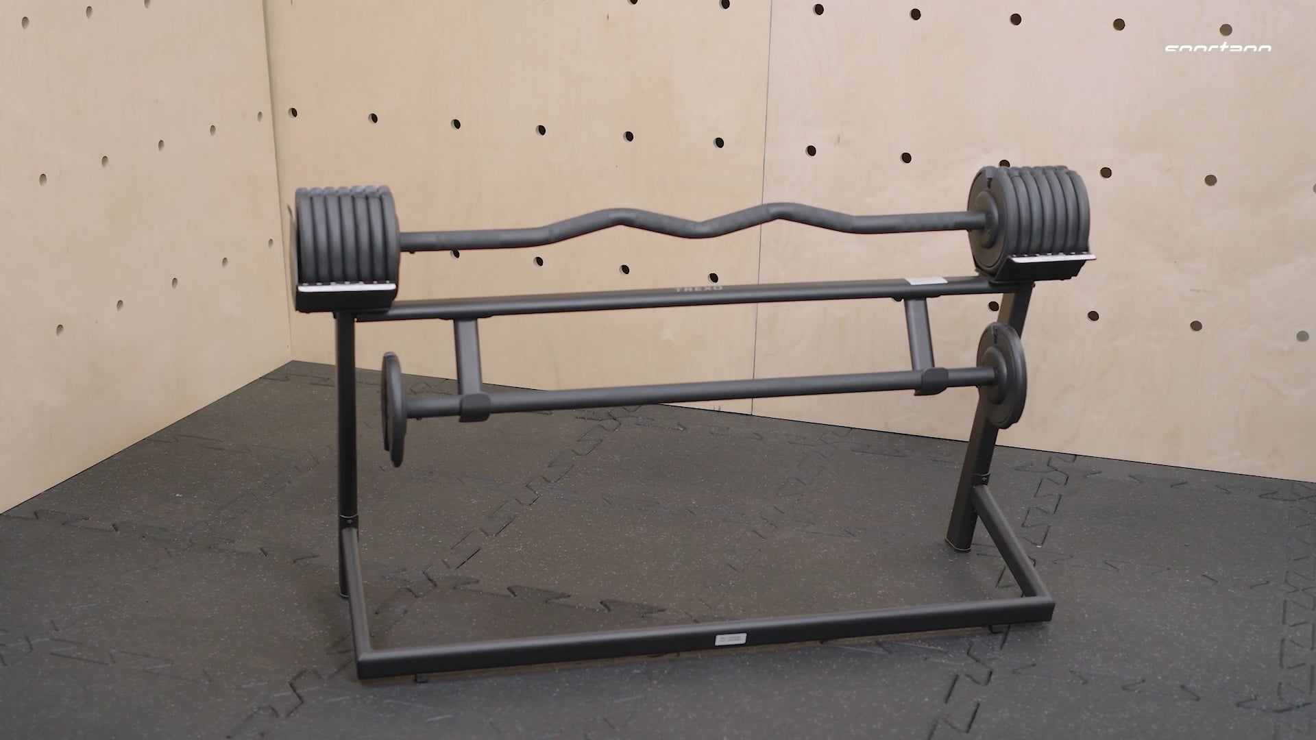 TREXO 36 kg verstellbares Langhantelset