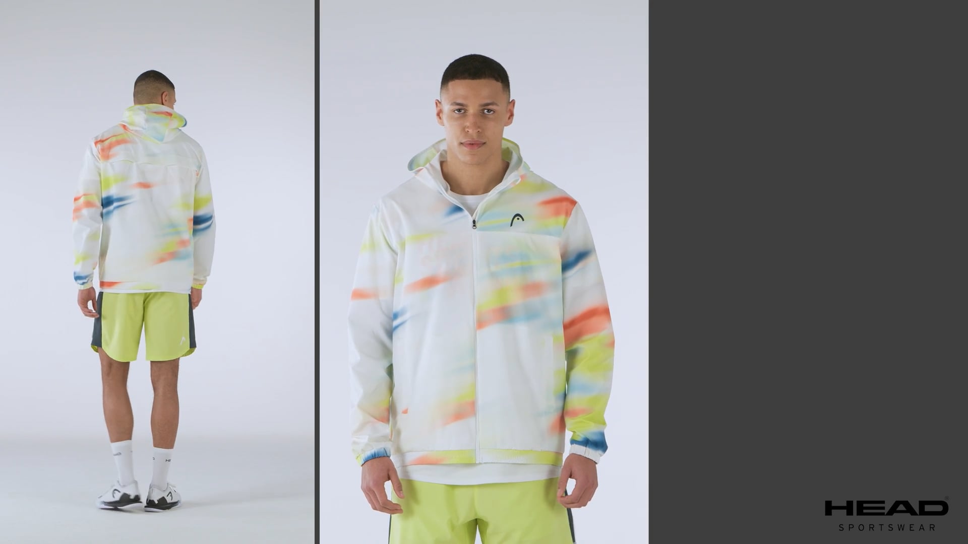 Tennisjacke Herren HEAD Blur printed