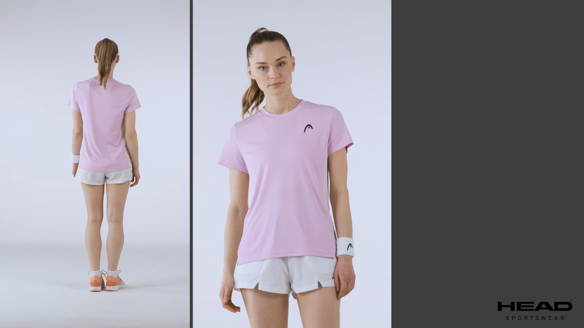 Tennis-Shirt Damen HEAD Tie-Break alight lilac